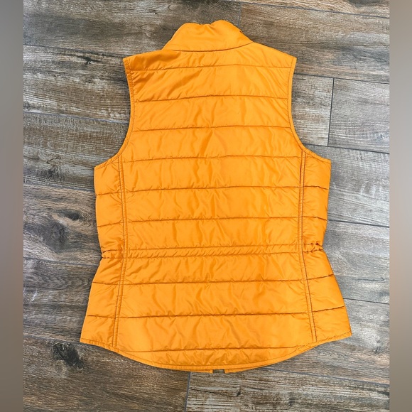 Lafayette 148 Orange Zippered Puffer Vest Small - Picture 8 of 9
